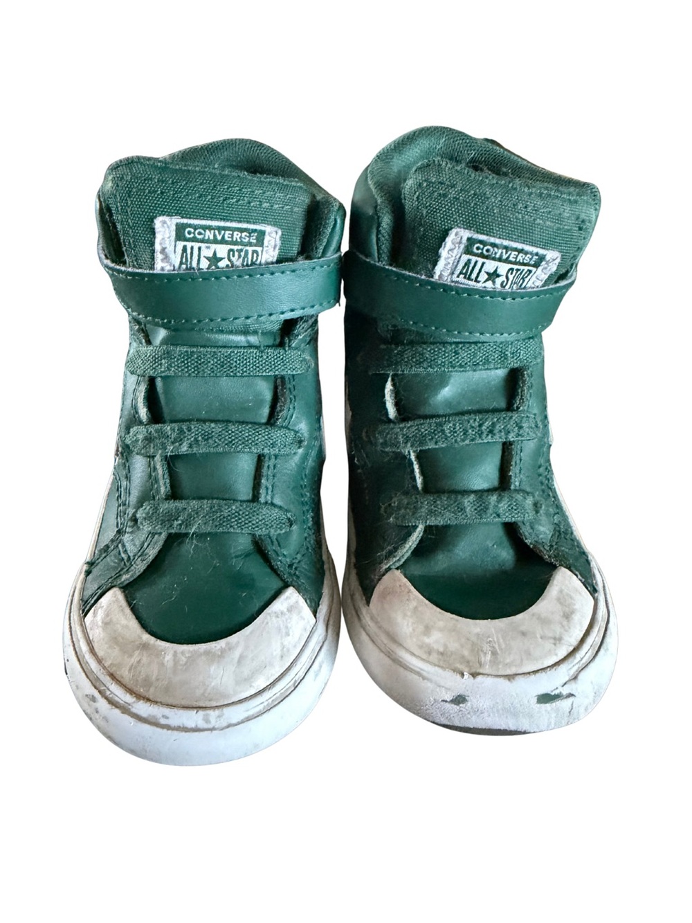 Converse Kids Dark Green High-Top Velcro Sneakers